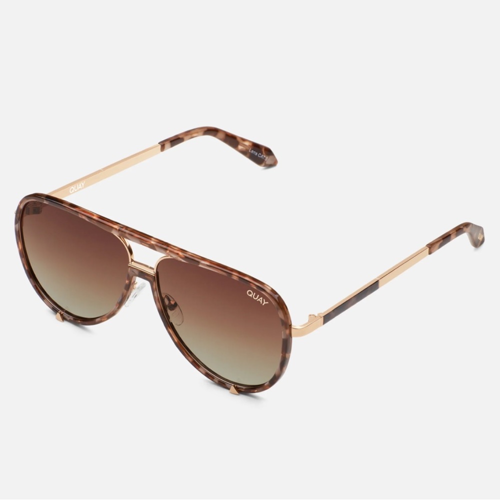 EUC Quay Polarized High Profile Aviator Sunglasses